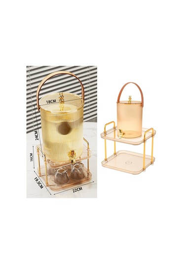 Suntek Parti Ev Mutfağı Için Depolama Raflı 5l-altın