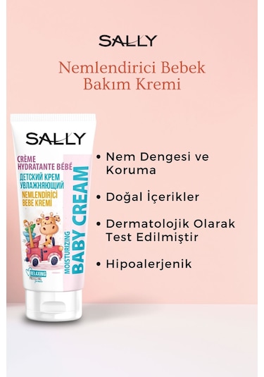 Sally Nemlendirici Bebek Bakım Kremi 75 ML