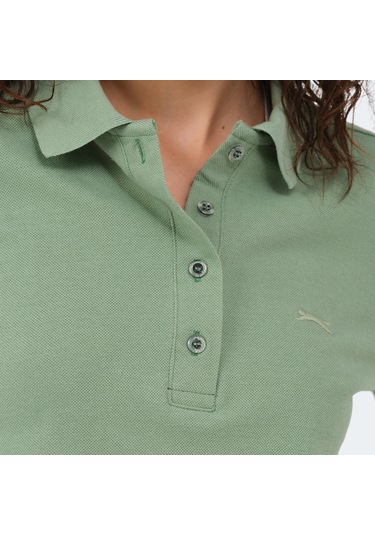 Slazenger VERA I Kadın Polo Yaka Açık Yeşil Tişört