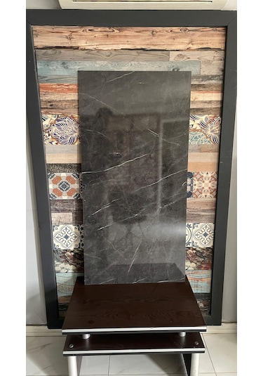 Pvc Mermer Panel Dark Grey 60 X 120