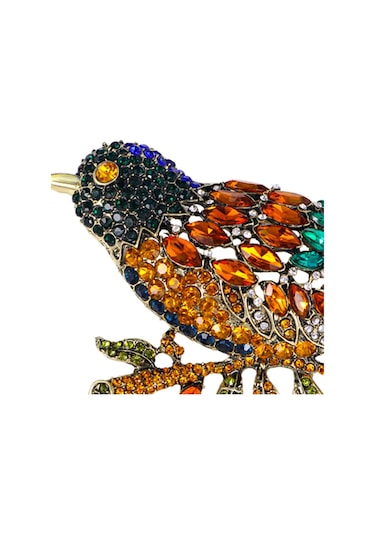 Homyl Düğün Giyim Bayanlar Için Rhinestone Broşlar Dekoratif Renkli