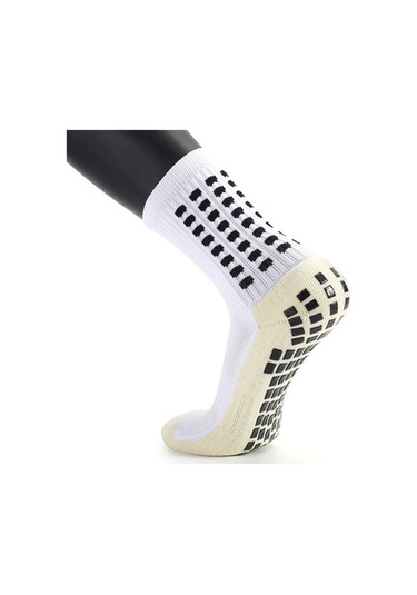 Willowhaven Erkekler Kaymaz Futbol Çorapları, Atletik Uzun Emici Spor Tutuş Çorap, Siyah/beyaz/kırmızı/sarı/mavi/turuncu, Abd 6.5-10/cn 39-44 Beyaz