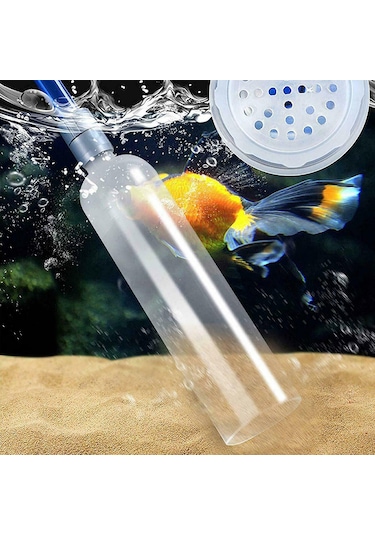 Yifomall Akvaryum Su Değiştirme Pompası - 20 Galon Kapasiteli Pvc Siphon Temizleyici