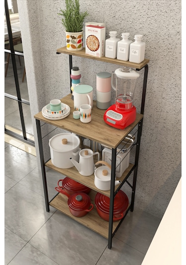 Modern Çok Raflı Mutfak Düzenleyici Dolap