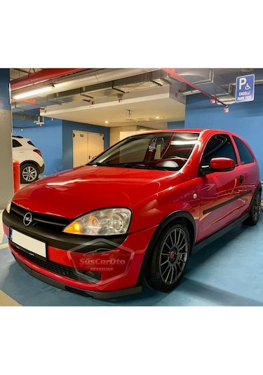 Opel Corsa C 2000-2006 Uyumlu Üniversal Laguna Lip Esnek Ön Lip 2 Parça Tampon Altı Dil Karlık Ön Ek 00 Şüscaroto Aksesuar