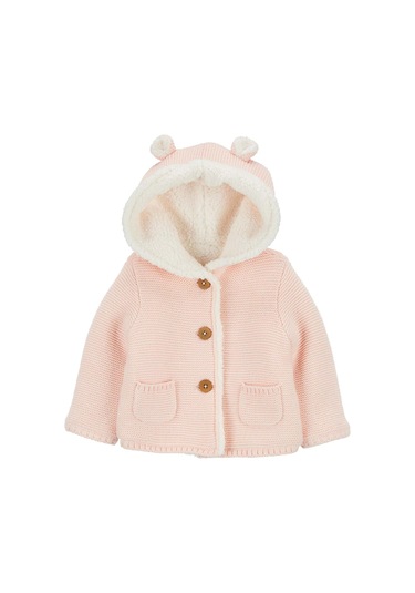 Kız Bebek Hırka - Pembe Pembe