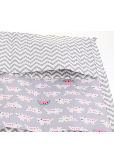 Dolıty Başucu Cep Depolama Kreş Bezi Asılı Çanta Gri-timsah 5 - 6 Numara Çok Renkli