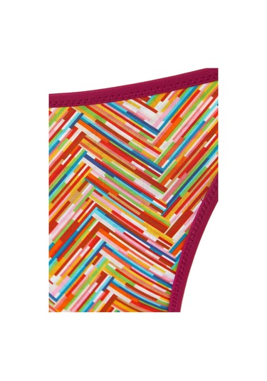 Missoni Çizgili Üçgen Bikini Seti Çok Renkli