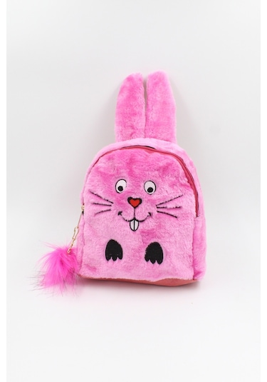 Chantaky 0393000 Peluş Tavşan Çocuk Sırt Çantası Pembe
