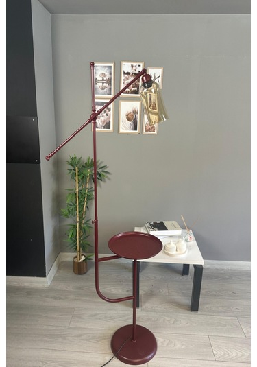 Windy Vişne Çürüğü Gövde Bal Rengi Cam Lambader Tepsili Makas Gövde Modern Oturma Odası Natural