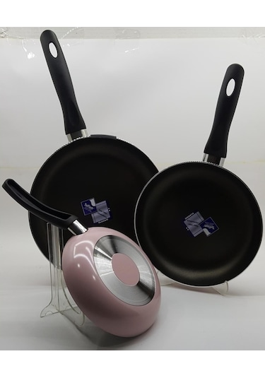 Mehtap 3 Lü Teflon Tava Seti 18+22+26 Cm 001