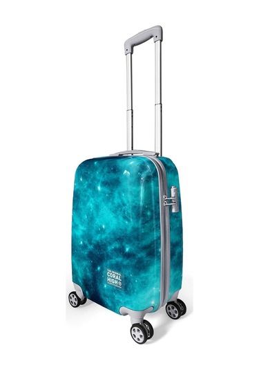 Coral High Renkli Desenli Pc 3'lü Valiz Seti 16830 Yeşil