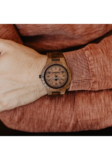 Woodwatch Ww-o-ow Oaklee Ahşap Erkek Kol Saati 47 Mm
