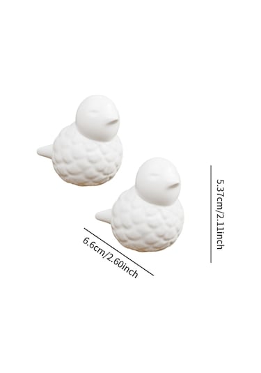 Suntek 2 Parça Seramik Klozet Cıvata Kapakları Şık Tuvalet Beyaz