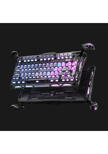 Gravastar Mercury K1 Pro Rgb Kablosuz Mekanik Gaming Klavye, Alüminyum Çerçeveli, İngilizce Q, Galax