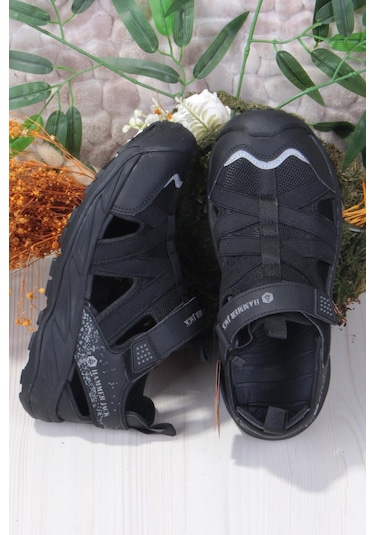 Hammer Jack 24813 Crımson Rahat Esnek Orijinal Ürün Outdoor Erkek Sandalet Siyah