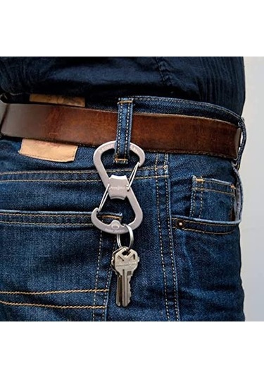 Nite Ize S-Biner Ahhh - Gri Çok Renkli