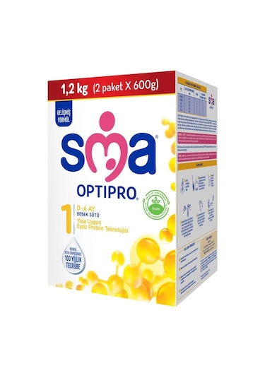 Sma Optipro 1 Bebek Sütü 1200 G