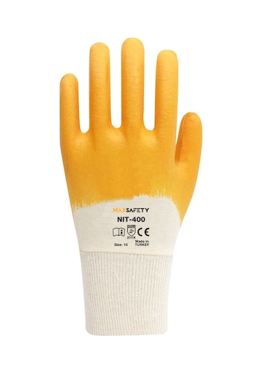 Nitril Kaplı Eldiven No: 9 - 10 Rm Nıt-400-10