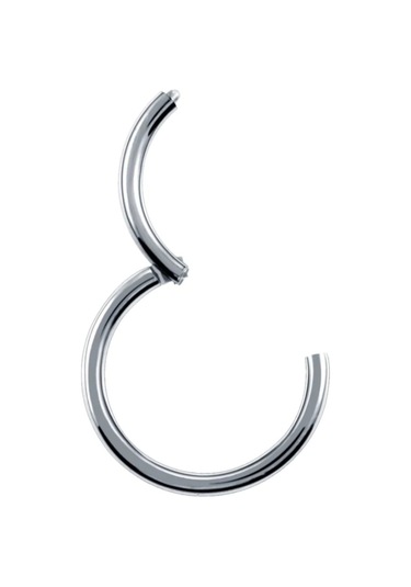 Heppii 6 Mm Silver Cerrahi Çelik Düz Halka Tragus Piercing Helix Kıkırda Gümüş