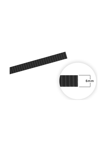 Zyzqstore Gt2 Triger Kayışı 5m 6mm Siyah, 5 Adet Paket