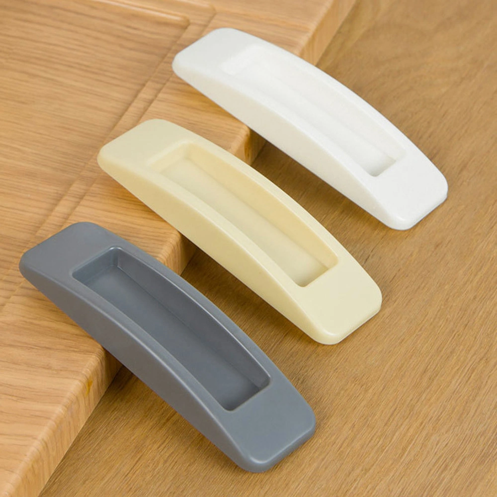 Geeksen Gri Renkli 2 Adet Abs Cam Kapı/pencere Tutanaklı Tutamak, Zorlama Olmadan Kaydırma, Delme Yok Kurulum, Dayanıklı Ve Konforlu Kullanım