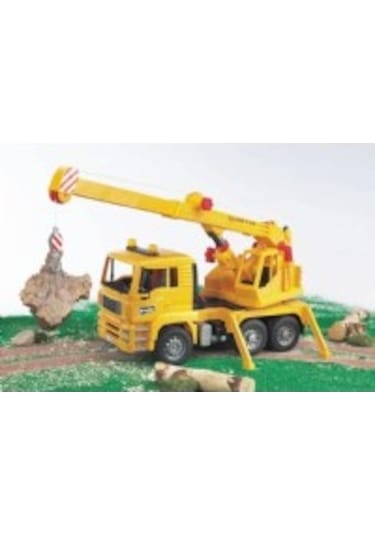 Bruder Man Vinçli Kamyon Sarı  02754