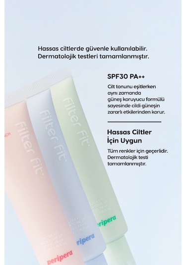 Peripera Filter Fit Milk Tone Up SPF30 002 Pure Blue