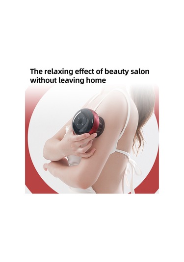 Hfambition Evde Kullanıma Elektrikli Akülü Geniş Vücut Masajı, Isıtma Ve Suction Özelliği, 12 Seviye Ayar, 20 Dakika Otomatik Kapatma, Type-c Şarjlı