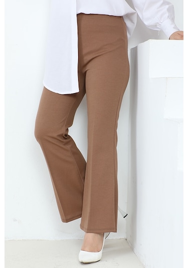 Piyale Ispanyol Paça Pantolon 653 - Kahve Kahverengi