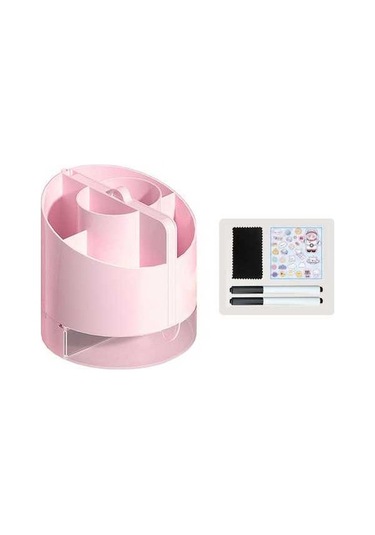 Dancemonkey Beyaz, Pembe, Siyah Kalemlik Seti 12x12x13cm - Silinebilir Kalemler Ve Çıkartma Dahil Pembe Pembe