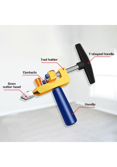 Youmex El Taşınabilir Manuel Cam Ve Seramik Kesici - 3-15mm Kalınlık, Yedek Bıçaklı, Ergonomik Tasarım