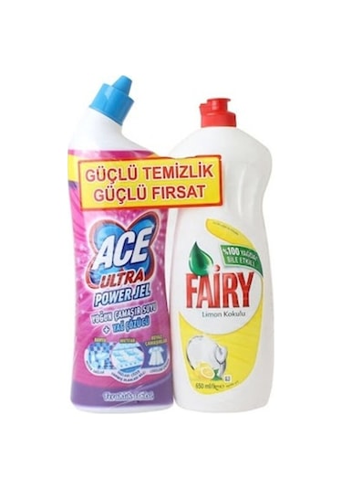 Ace Çamaşır Suyu 810 +fairy Bulaşık Deterjanı 650 Ml 2950 ML