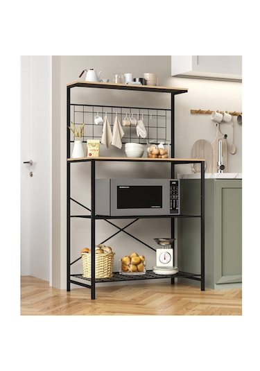 Çok Amaçlı Dolap Mutfak Rafı Bango Masa Füme 1435