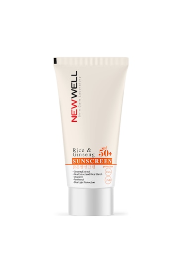 New Well Rice & Ginseng Sunscreen Pirinç Özlü Güneş Kremi SPF50+ 50 ML