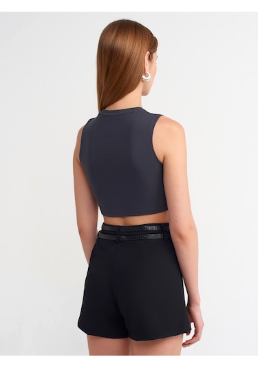 Dilvin Crop Top 101a30125 Antrasit