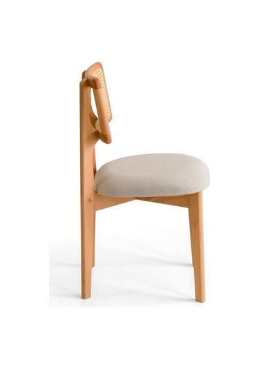 Zeus Bambu Hasırlı Ahşap Bohem Sandalye Natürel