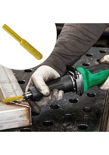 Lijinxu Elmas Taşlama Çapak Matkap Ucu Metal Gravür Dıy 8-mm