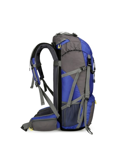 Vanaheımr-50l Yürüyüş Sırt Çantası Su Geçirmez Kamp Sırt Çantası,mavi Mavi