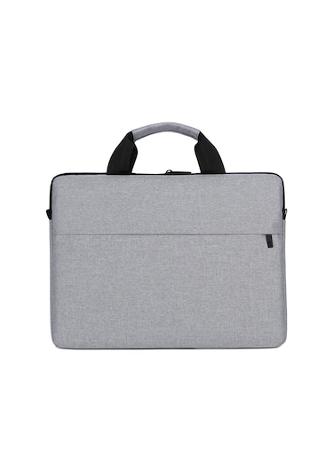 Şık Ve Modern Kadın Dizüstü Bilgisayar Çantası 13.3-17 İnç Rahat Stil Polyester Malzeme Fermuarlı Seyahat Çantası Gri, 15.6 İnç Diğer