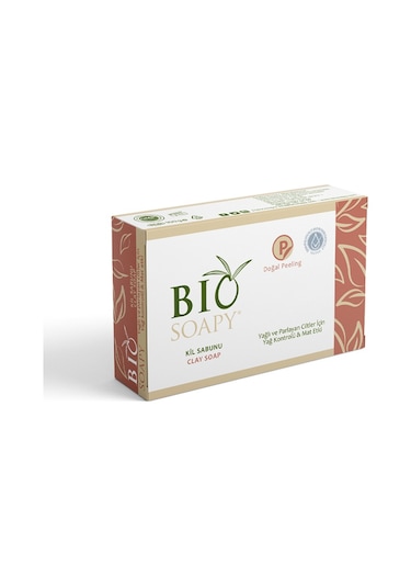 Biosoapy Peeling Doğal Kil Sabunu 3 x 100 G