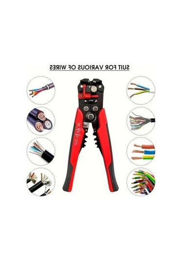 Fastbuy Ön Yükleyici Tel Soyucu 24 10 Awg Çap Antislip Tutamak Yedek Bıçak