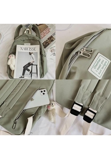 Kız Koleji Öğrenci Sırt Çantası Sevimli Çiçek Naylon Kadınlar Okul Çantası Lady Kawaii Sırt Çantası Kadın Moda Çanta Kitap Trendy Seyahat Yeni Sırt Çantaları 2z1u09 Yeşil