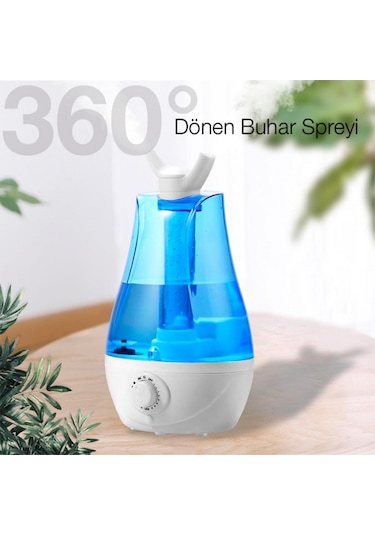 Ezere Qtum9 Çift Sprey Ultrasonik Hava Nemlendirici 3500 ML