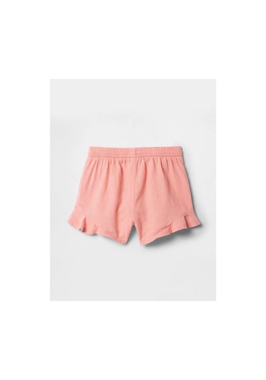 Gap Kız Bebek Fırfırlı Pull-on Twill Şort Pembe-6004 Şeftali