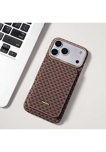 Raptic S4 Aramid-skin M-safe Özellikli Ultra İnce Powerbank 15w 5000mah Kahverengi Kahverengi