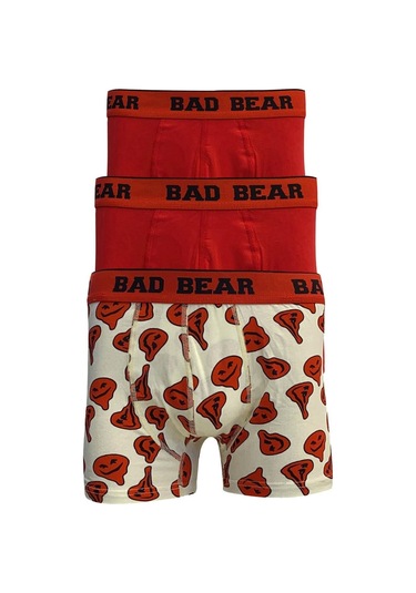 Bad Bear 21.01.03.016-C54 Melt 3-Pack Erkek Boxer Kırmızı