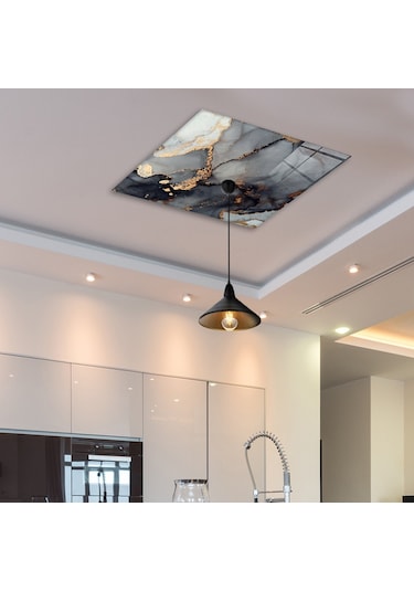 Cam Avize Göbeği | Stark Mermer | 50Cm X 50Cm Çok Renkli