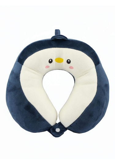 Tucklebery Kids Kuş Figürlü Boyun Yastığı Yumuşak Doku, Çıtçıtlı Tasarım Ve Ergonomik Konfor Lacivert