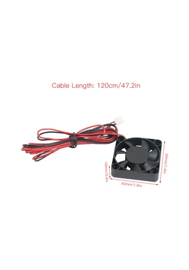 Honmex Ender-3/ender-3 Pro Için 24v 0.06a 40x40x10mm Soğutma Fanı, 2 Adet, Yüksek Verimli Isı Dağıtımı, Extruder Aksesuarı